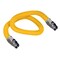 Flextron Gas Line Hose 3/8'' O.D.x48'' Len 1/2"x3/8" MIP Fittings Yellow Coated Stainless Steel Flexible FTGC-YC14-48D - alternate 1